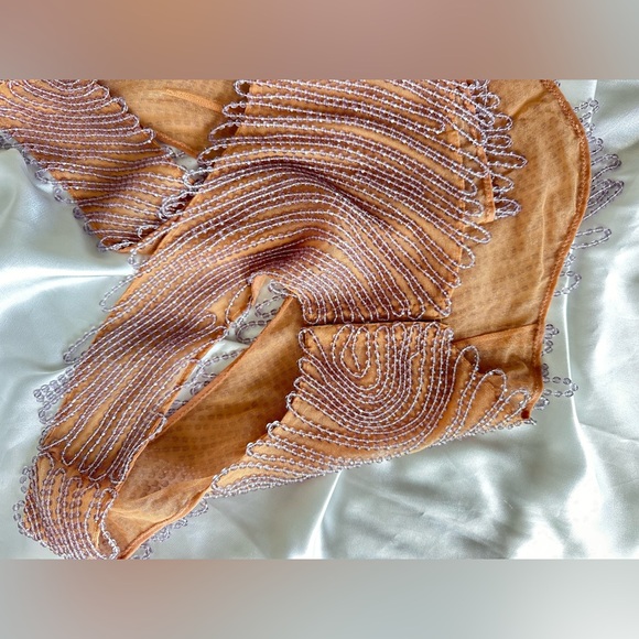 Rare⚡️La Perla Elegant Beaded Women's Top - nude color - Picture 12 of 13